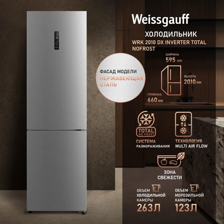 фото Weissgauff WRK 2010 DX Inverter Total NoFrost