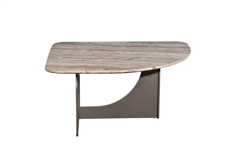 фото 57EL-10982 Стол журнальный Арка (Arco) травертин 85*68*40см