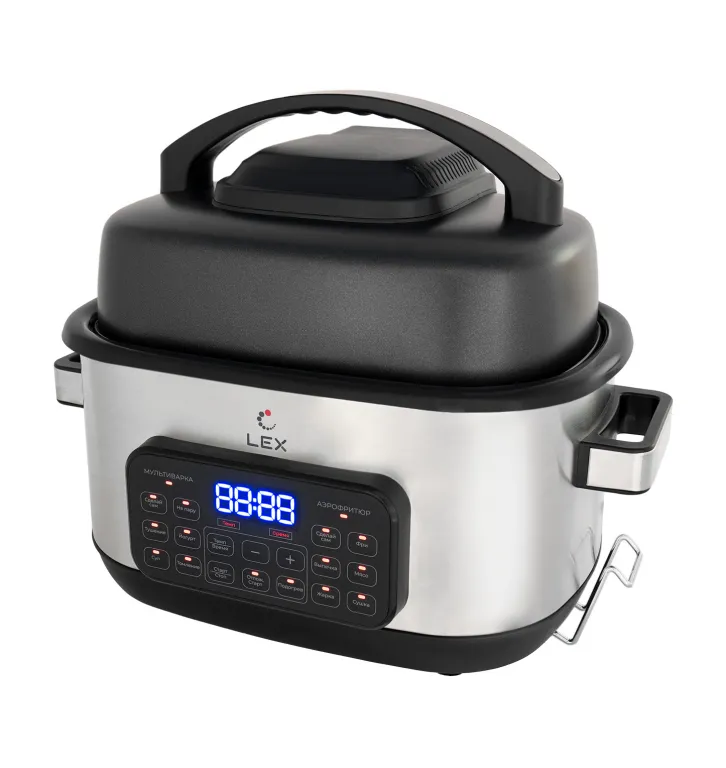 фото Lex LXMC 5501, мультиварка + аэрофритюрница (черная)