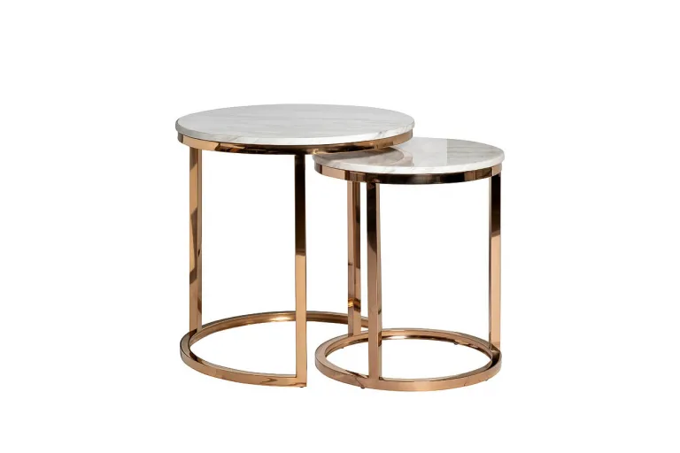 фото 57EL-ET101B Стол журнальный(набор из 2 шт) d60*63/d47*55см