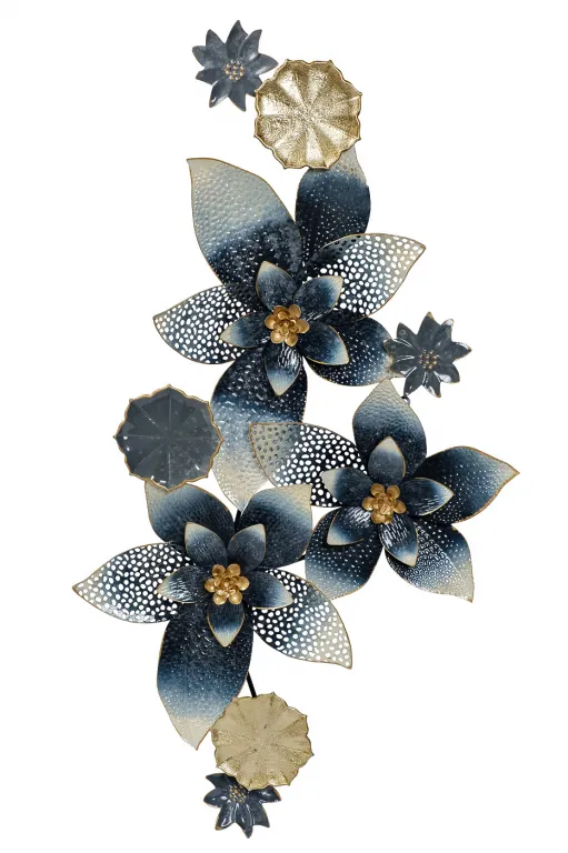 фото 37SM-1902 Настенный декор "Цветы" 135.3*66.7*6.4см