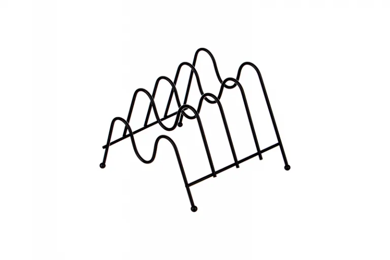 фото 244-121 Подставка для тарелок на 4 шт, черная 20*19 см