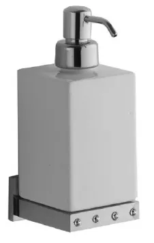 фото Glionna Bagno Дозатор для жидкого мыла (настенный) Quadricolor Swarovski QS/203-D - хром