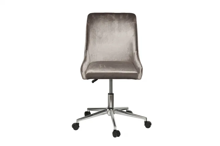 фото GY-Z020KRES-TS Кресло офисное серый велюр/хром 47*60*91см