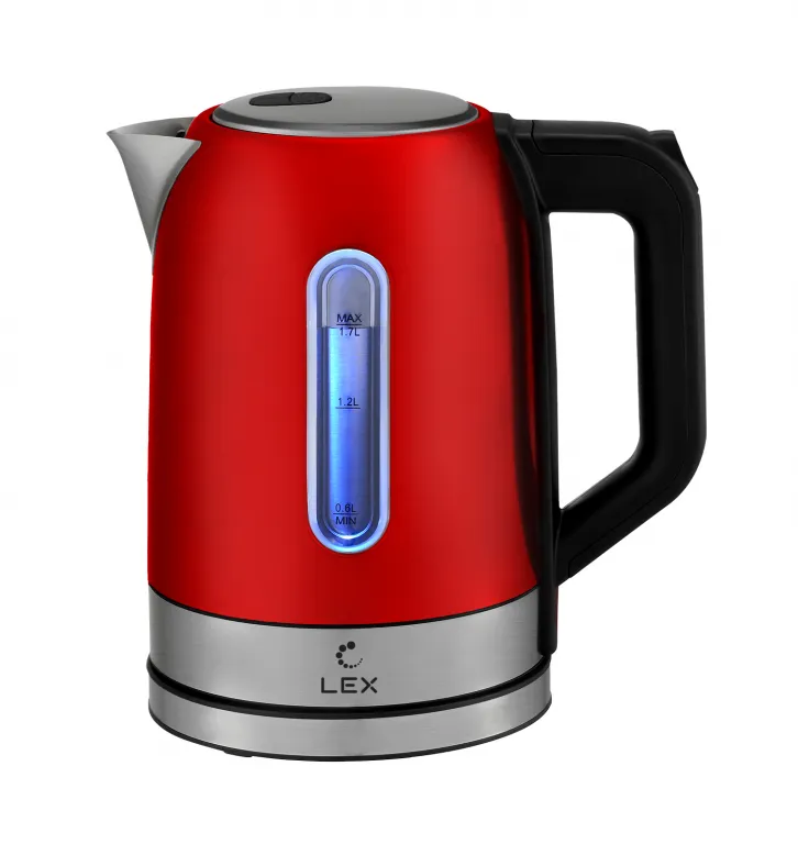 фото Lex LX 30018-1, чайник электрический (красный)