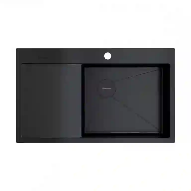 фото Omoikiri Akisame 86-GB-R Side нерж.сталь/графит