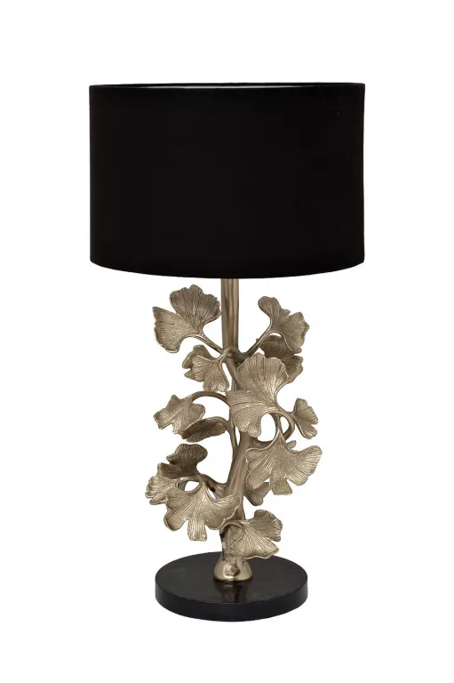 фото 69-22088 Лампа настольная "Ginkgo leaves" плафон черный h.68см