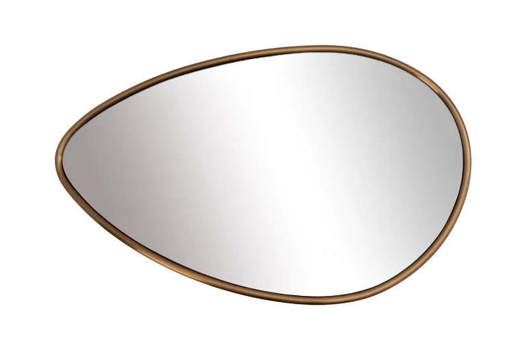 фото 19-OA-9114 Зеркало в металл. раме золотого цвета с подсветкой LED 65*100см