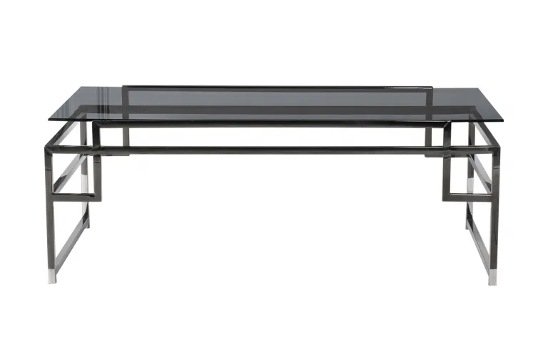 фото 47ED-CT162BL Стол журнальный темн.стекло/темн.хром 120*60*45см