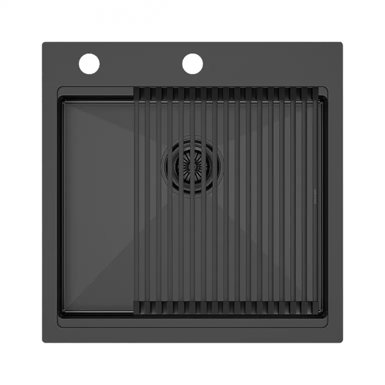 фото Paulmark Мойка KRONER-PRO + ролл-мат PRO PM705151-GM+R405-GM