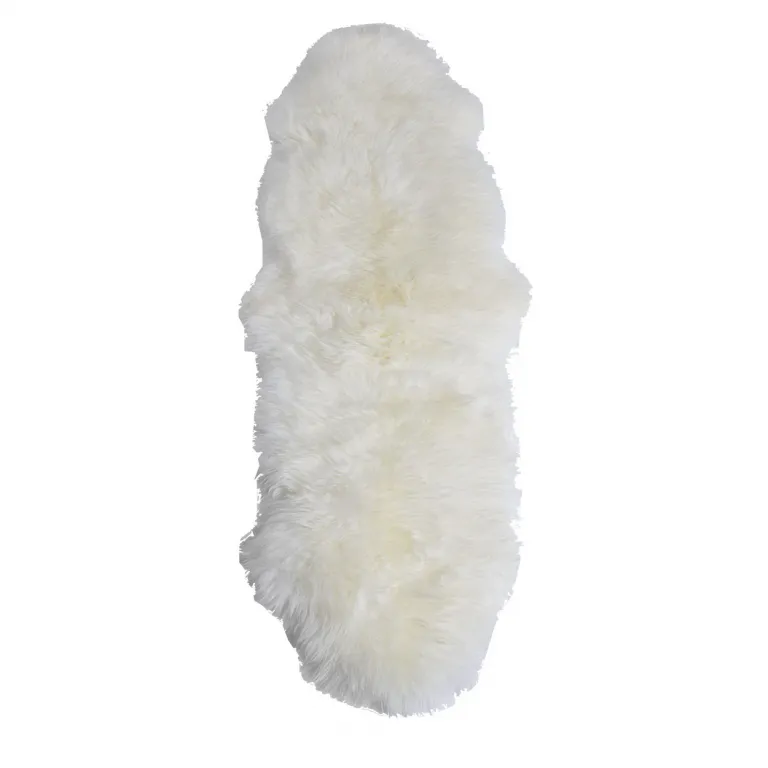 фото Шкура овечья двойная белая со швами 155х50 см