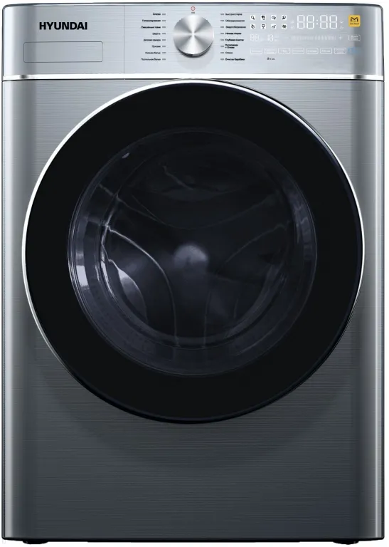 фото Hyundai WME9413 кл.:A++ фронт. макс.:10кг темно-серебристый