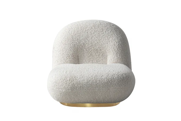 фото 87YY-21045 Кресло Albano иск.мех белый 75*88*64см