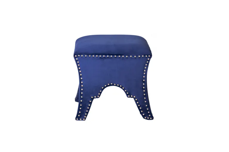 фото PJST-004B Банкетка велюр синий 47*47*47см