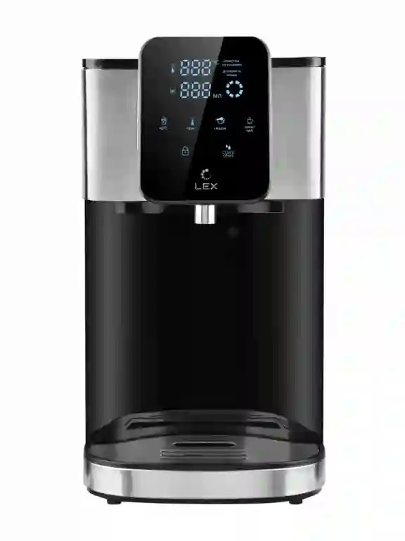 фото Lex LXTP 3620, термопот, 4литра (черный + брашированная сталь)