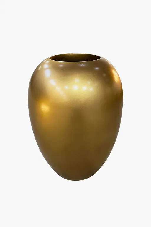 фото ZS2064-GL Кашпо низкое гладкое цвет золото d30*40см