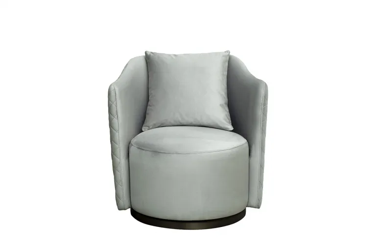 фото Кресло Verona вращающееся, велюр мятный Colt025-MINT/бронза 70*77*80см