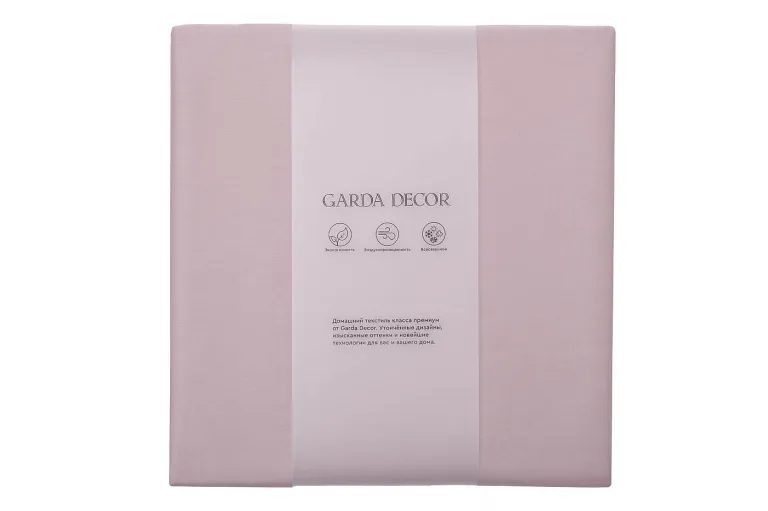 фото 130HB-BSH9030-PROS ROS Простыня на резинке сатин пудреная роза 90*200*22