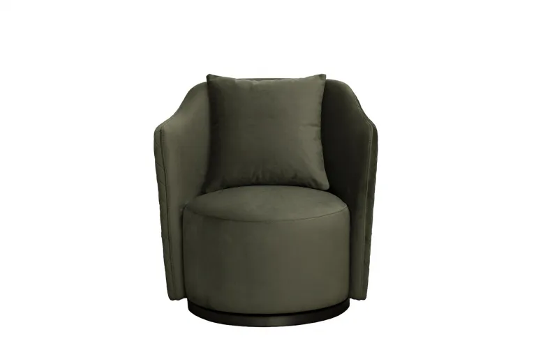 фото Кресло Verona вращающееся, велюр т.зеленый Colt1011-TZEL/бронза 70*77*80см