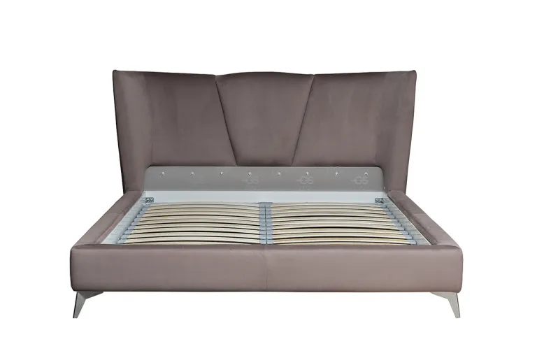 фото Кровать Siena без мех.велюр коричневый Colt1012-ROSKOR 199*222*116см
