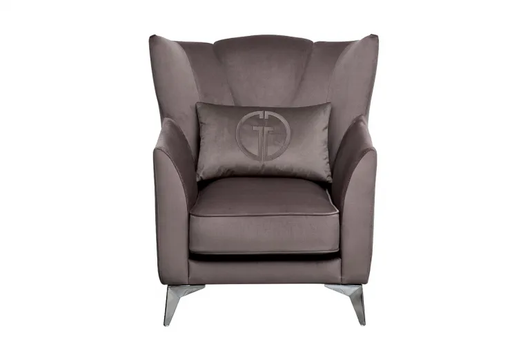 фото Кресло Siena велюр коричнвый Colt1012-ROSKOR 17 83*82*93см