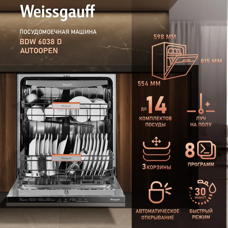 фото Weissgauff BDW 6038 D Autoopen
