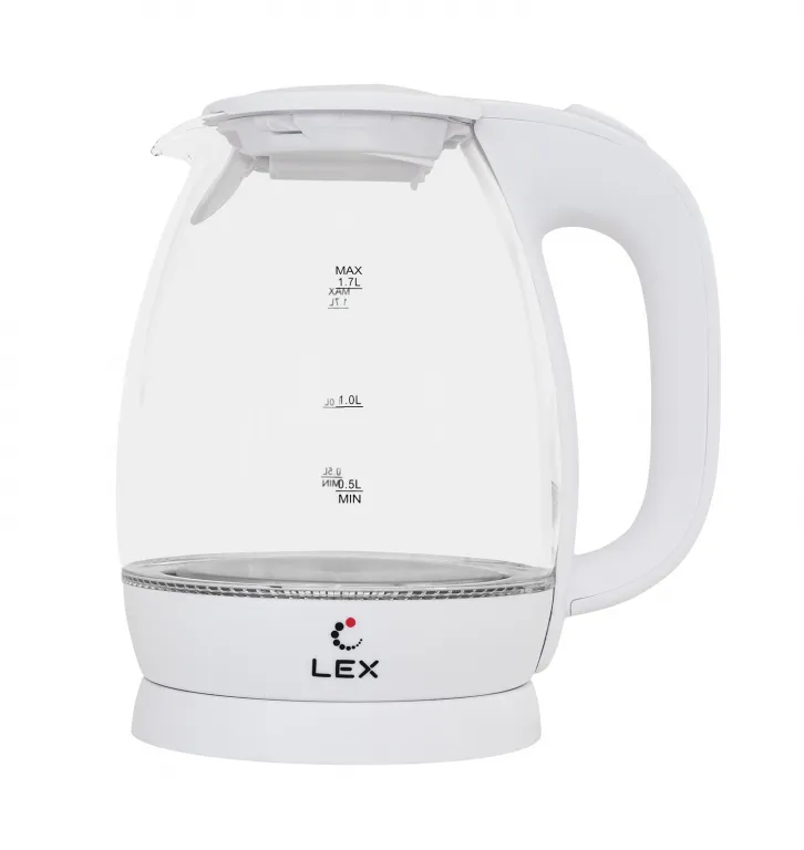 фото Lex LX 3002-3, чайник электрический (белый)