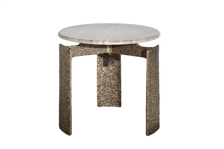 фото 69-23305 Стол журнальный мраморный d60*63см