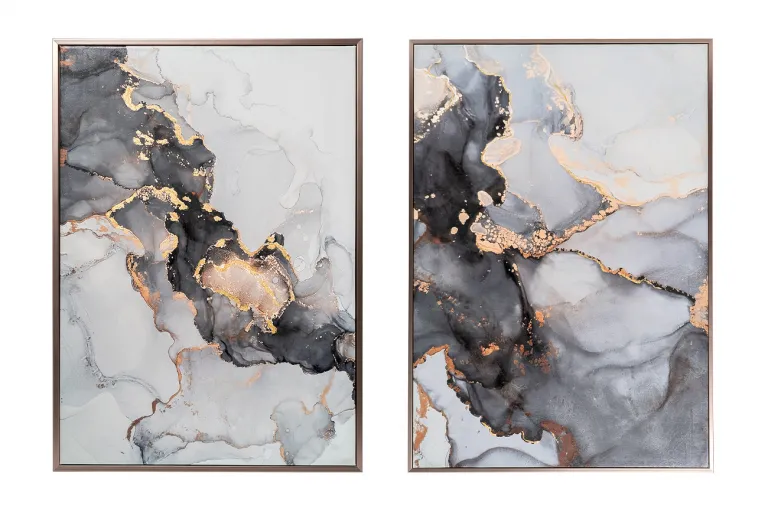 фото 89VOR-MARBLE5 Постер "Мрамор.диптих-1" 70*100см,багет кэнвес