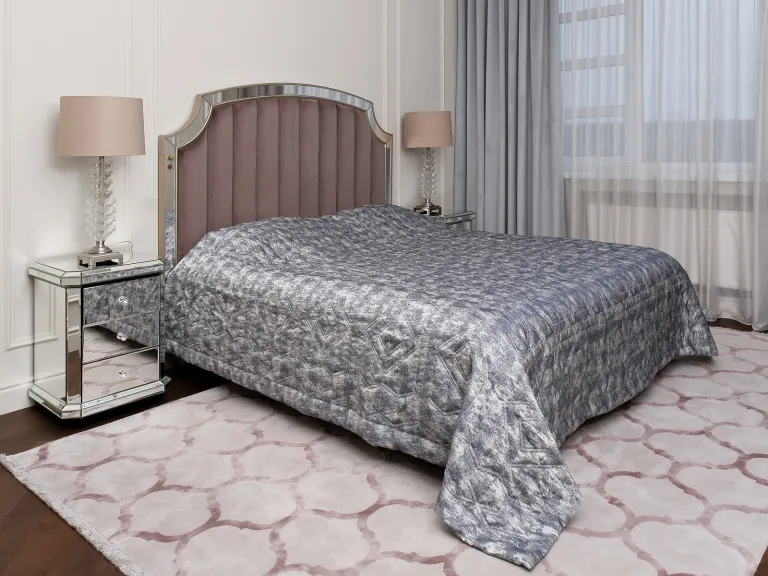 фото 121GD-14615 Покрывало HOUSTON синее со стежкой 260*260