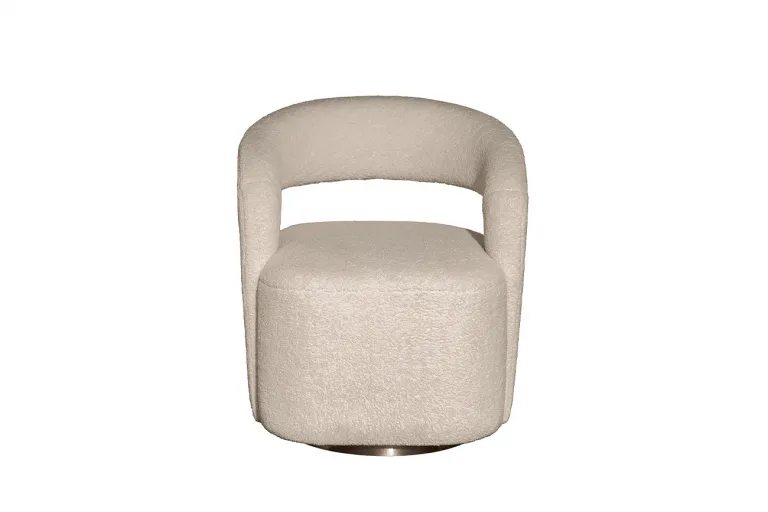 фото 76AR-73960 Кресло поворотное Teddy белое 65*70*75см