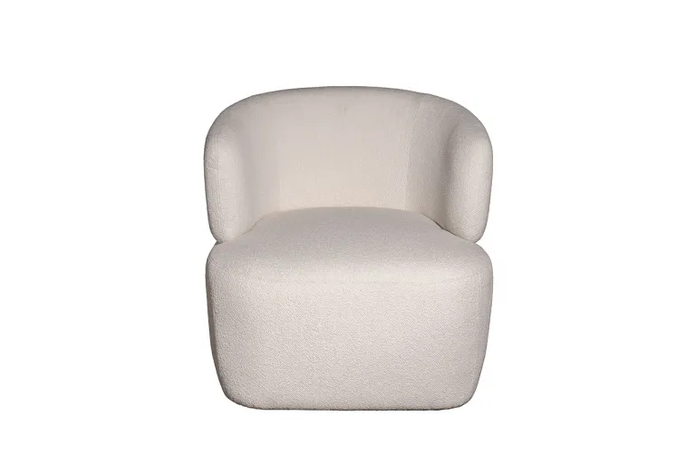 фото 87YY-24042 Кресло Tirolo букле белое 73*79*76см