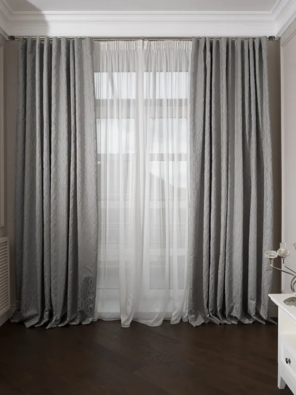 фото 121GD-00025 Портьера Mesh голубой 275*260