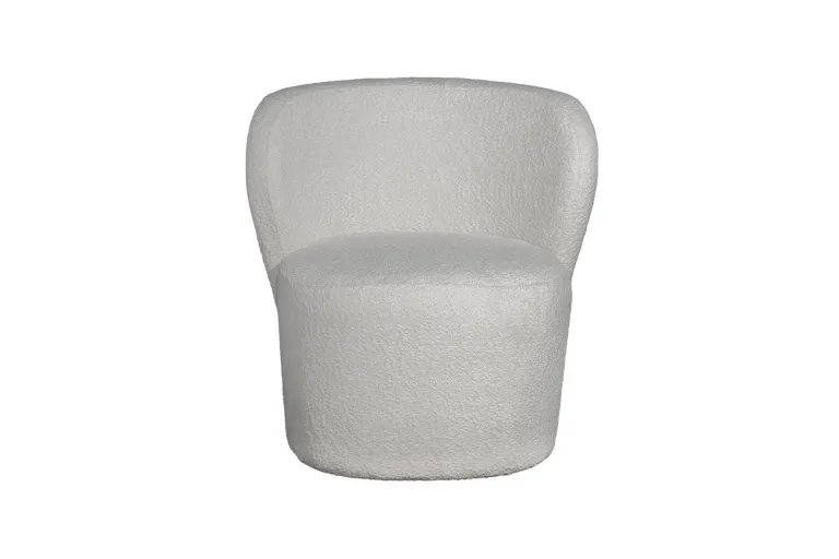 фото 30C-13750 Кресло букле белое 73*69*73см