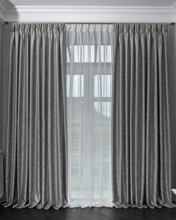 фото 121GD-00042 Портьера HOUSTON110 серая 275*260см