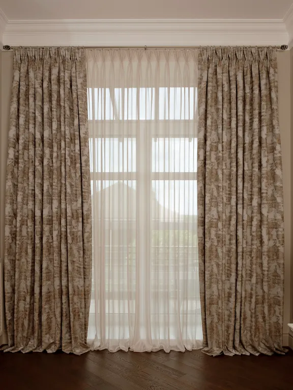 фото 121GD-00028 Портьера Bromley бежевый 275*260