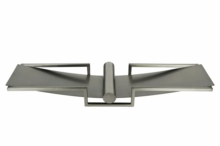 фото 58DB-08309 Декоративная ваза, цвет матовый никель 61,5*18,6*8,3см