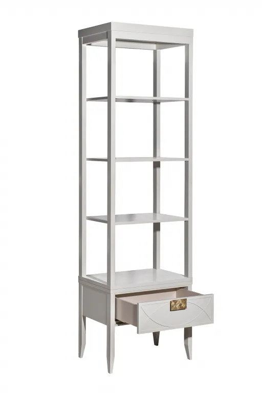 фото 151SV-000018 Шкаф-витрина открытый узкий с тумбой прикроватной с 1-м ящиком