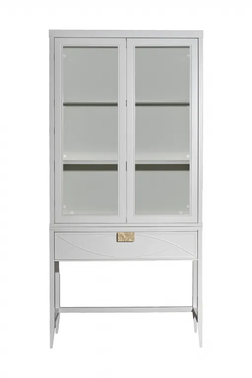 фото 151SV-000024 Шкаф-витрина 2 стеклянных фасада с консолью с 1-м ящиком