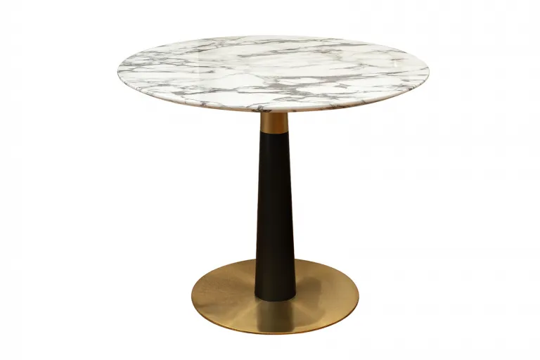 фото 33FS-11100 Стол Marmoreal White d90*75см