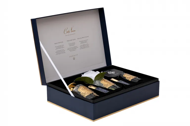 фото 96CN-GP004 Набор подарочный Eau de vie - диффузор 90мл, роза искусств., спрей 2*5мл, свеча75гр