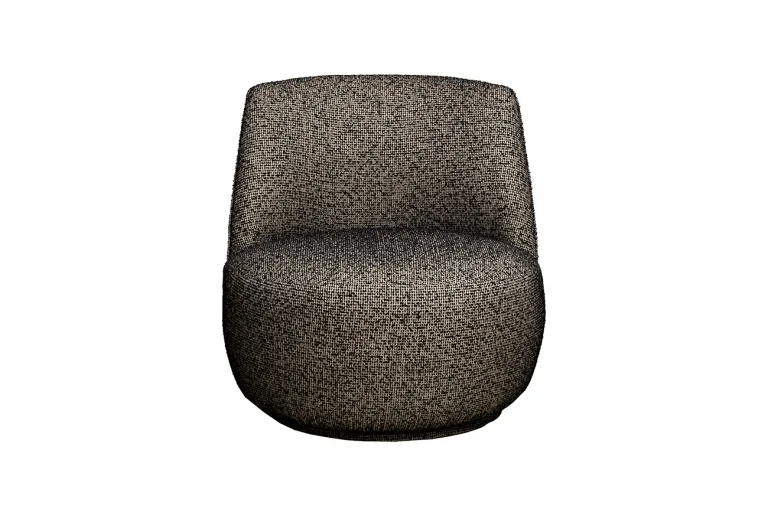 фото Кресло GD/Rivoli поворотное рогожка черно-золотое Santo302-CHZOL 73*80*74см