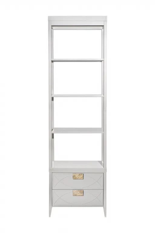 фото 151SV-000019 Шкаф-витрина открытый узкий с тумбой прикроватной с 2-мя ящиками