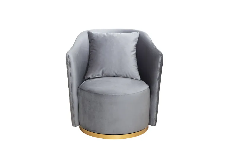 фото Кресло Верона(Verona/VD) вращающееся, велюр ,бирюзовый Colt1004-BIRUZ/золото 70*77*80см